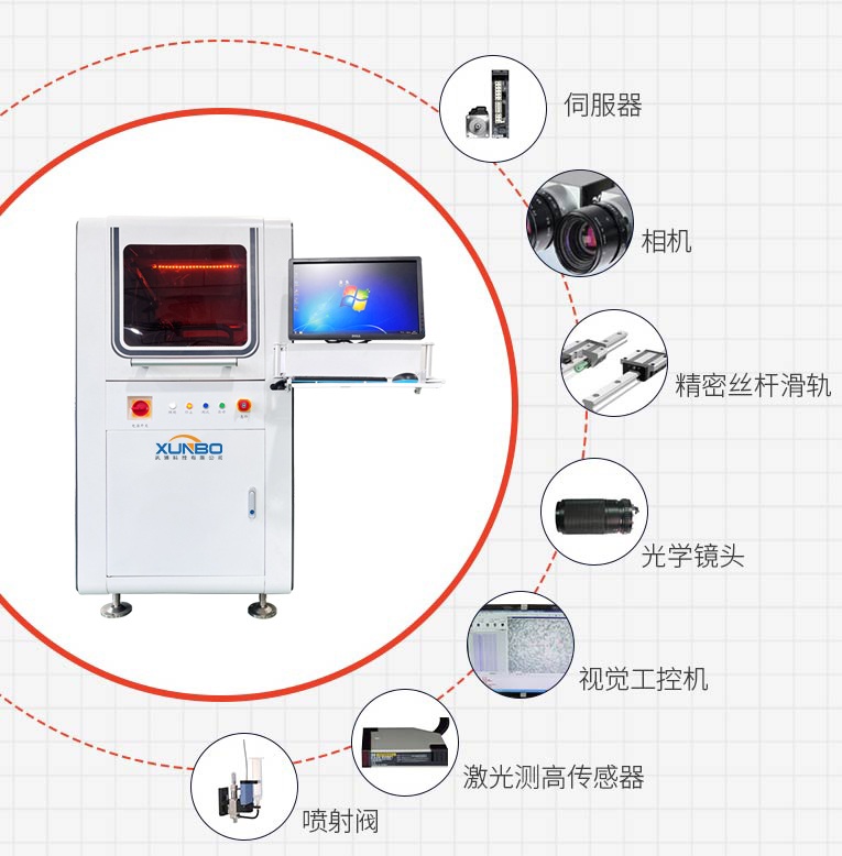 Online visual high-speed dispensing machine – Shenzhen Xunbo Technology-Screw machine - plasma processing machine -Potting machine - dispensing machine - soldering machine Online visual high-speed dispensing machine – Shenzhen Xunbo Technology-Screw machine - plasma processing machine -Potting machine - dispensing machine - soldering machine