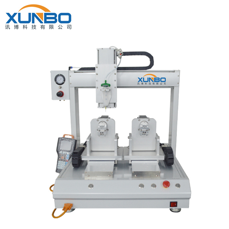 Double station Y-axis motor automatic turning dispensing machine – Shenzhen Xunbo Technology Double station Y-axis motor automatic turning dispensing machine – Shenzhen Xunbo Technology