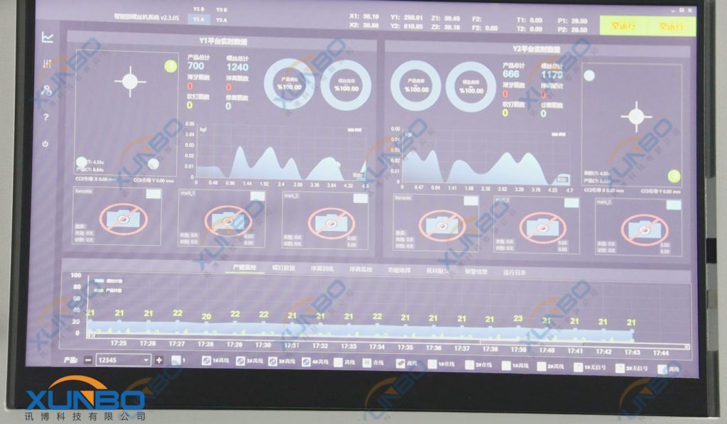 柜式前后雙工位視覺鎖螺絲機-人機交互界面